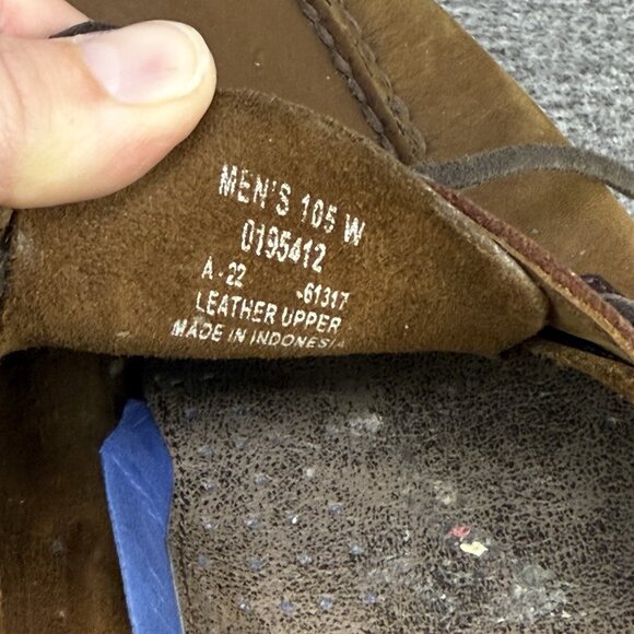 ✅Sperry Authentic Original A/O Boat Shoe Mens 10.5 Wide 2 Eye Brown Buck Leather - Picture 2 of 11